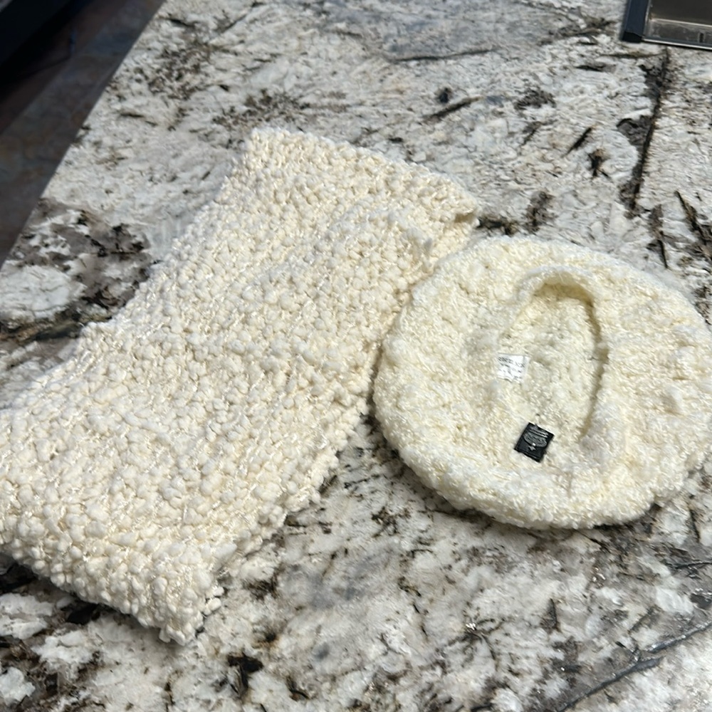 Free people scarf and matching hat